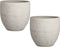 Mica Decorations Carrie Bloempot - H22 x Ø24 cm - Terracotta - Lichtgrijs