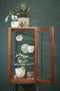 Mica Decorations Carrie Bloempot - H26 x Ø29 cm - Terracotta - Lichtgrijs