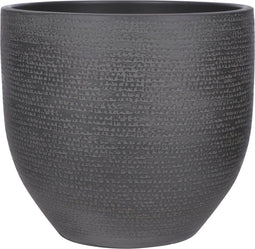Mica Decorations Carrie Bloempot - H32 x Ø35 cm - Terracotta - Zwart