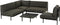 Mica Decorations Celo Loungebank - L122 x B83 x H78 cm - Metaal - Zwart