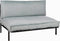 Mica Decorations Celo Loungebank - L122 x B83 x H78 cm - Metaal - Zwart