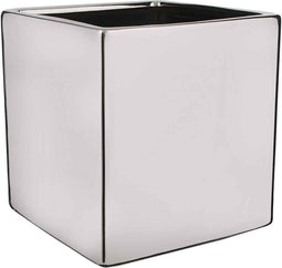 Mica Decorations Chaz Bloempot - L21 x B21 x H21 cm - Zilver