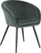 Mica Decorations Chloe Eetkamerstoel - L63 x B56 x H78 cm - Donkergroen