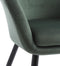 Mica Decorations Chloe Eetkamerstoel - L63 x B56 x H78 cm - Donkergroen