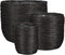 MICA DECORATIONS CLEAVE MAND VOOR PLANTEN - SET VAN 3 - H30 X Ø36 CM - ZWART