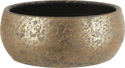 Mica Decorations clemente schaal rond goud maat in cm: 15 x 37 - GOUD
