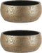 Mica Decorations clemente schaal rond goud maat in cm: 15 x 37 - GOUD