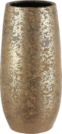 Mica Decorations Clemente Vaas - H35 x Ø17,5 cm - Terracotta - Goud