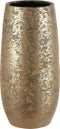 Mica Decorations Clemente Vaas - H35 x Ø17,5 cm - Terracotta - Goud