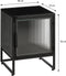 Mica Decorations Clifton Opbergkast met Deuren - L38 x B35 x H50 cm - Metaal - Zwart
