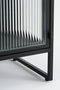 Mica Decorations Clifton Opbergkast met Deuren - L38 x B35 x H50 cm - Metaal - Zwart