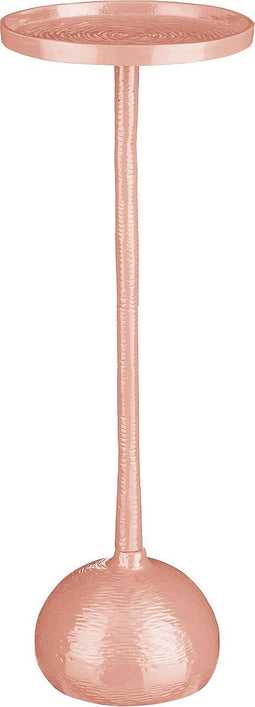 Mica Decorations Colin Bijzettafel - H68 x Ø24 cm - Gerecycled Aluminium - 100% FSC - Lichtroze