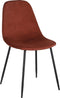 Mica Decorations Corby Eetkamerstoel - Gerecycled polyester - Rood