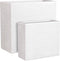 Mica Decorations Corda Plantenbak - 74 x 30 x 66 cm - Magnesium - Wit - Set van 2