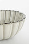 Mica Decorations Corfu Schaal - Set van 4 - H9 x Ø17 cm - Keramiek - Grijs