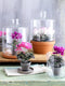 Mica Decorations Cyclaam Kunstplant in Bloempot Stan - H30 x Ø30 cm - Wit