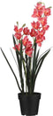 Mica Decorations Cymbidium Kunstplant - H92 x Ø19 cm - Pot - Roze