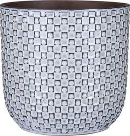 Mica Decorations Daan Bloempot - H20,5 x Ø21,5 cm - Blauw