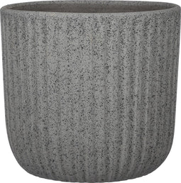Mica Decorations Dante Bloempot - H22 x Ø24 cm - Donkergrijs