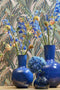 Mica Decorations Dara Vaas - 38x38x57 cm - Ijzer - Blauw
