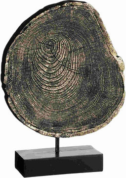 Mica Decorations Deco Object Boomstam - 22x8x34 cm - Polyresin - Zwart