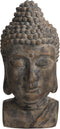 Mica Decorations Deco Object Buddha - 23x26x48 cm - Magnesium - Grijs
