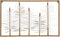 Mica Decorations Deco Object Leaf - 78x3.5x48 cm - Ijzer - rust