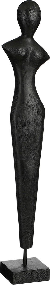 Mica Decorations Deco Object Penang - 10x10x65 cm - Hout - Zwart