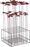 Mica Decorations Deco Object Tuinbloem - 60x60x97 cm - Ijzer - rust,Rood