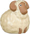 Mica Decorations Decoratief Object Schaap - 20.5x17x19.5 cm - Keramiek - Creme
