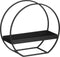 Mica Decorations Decoratierek Rond - L40 x B17 x H38 cm - Metaal - Zwart