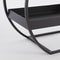 Mica Decorations Decoratierek Rond - L40 x B17 x H38 cm - Metaal - Zwart
