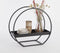 Mica Decorations Decoratierek Rond - L40 x B17 x H38 cm - Metaal - Zwart