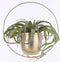 Mica Decorations Dexter Bloempot Wand - L34 x B14 x H34 cm - Goud