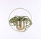 Mica Decorations Dexter Bloempot Wand - L34 x B14 x H34 cm - Goud