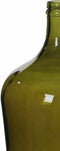 Mica Decorations Diego Glazen Fles - H30 x Ø18 cm - Gerecycled Glas - Groen