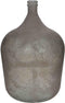 Mica Decorations Diego Glazen Fles - H56 x Ø40 cm - Gerecycled Glas - Grijs