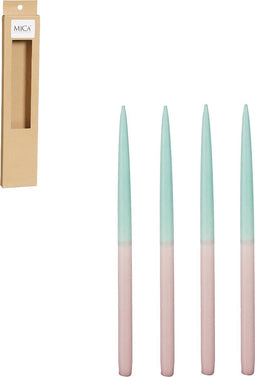 Mica Decorations Dip-dye Dinerkaars - Set van 4 - H28 cm - Donkerroze