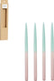 Mica Decorations Dip-dye Dinerkaars - Set van 4 - H28 cm - Donkerroze