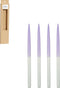 Mica Decorations Dip-dye Dinerkaars - Set van 4 - H28 cm - Lichtblauw