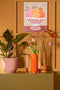 Mica Decorations Dip-dye Dinerkaars - Set van 4 - H28 cm - Lichtroze