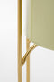 Mica Decorations Donau Bloempot op Standaard - Set van 2 - Metaal - H45 x Ø23 cm - Lichtgroen, Goud