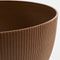 Mica Decorations Doppio Bloempot op Poten - H22 x Ø47 cm - Polypropyleen - FSC Mix - Lichtbruin