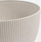 Mica Decorations Doppio Bloempot op Poten - H22 x Ø47 cm - Polypropyleen - FSC Mix - Off White