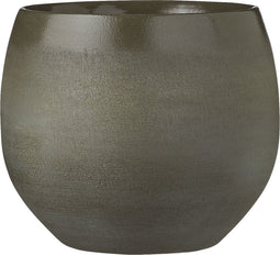 Mica Decorations Douro Bloempot - H18 x Ø20 cm - Terracotta - Groen