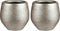 Mica Decorations Douro Bloempot - H23 x Ø26 cm - Terracotta - Goud