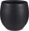 Mica Decorations Douro Bloempot - H23 x Ø26 cm - Terracotta - Mat - Zwart