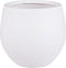 Mica Decorations Douro Bloempot - H23 x Ø26 cm - Terracotta - Mat - Wit