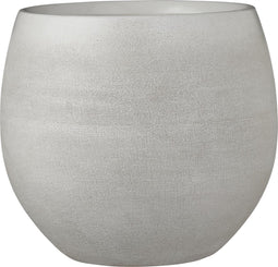 Mica Decorations Douro Bloempot - H23 x Ø26 cm - Terracotta - Off White
