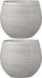 Mica Decorations Douro Bloempot - H25 x Ø29 cm - Terracotta - Off White